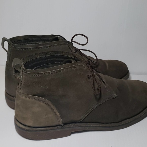 Andrew Marc Suede Distressed Boots 11 Dark Green Chukka Ankle Lace Up main image 4